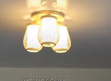 Plafonnier Bambou Lampes 3 Luminaire