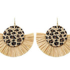 Boucles Doreilles En Rotin Demi-Lune Osier