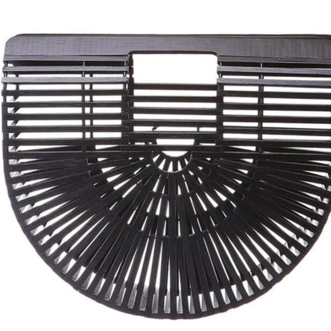 Sac Bambou Noir Femme