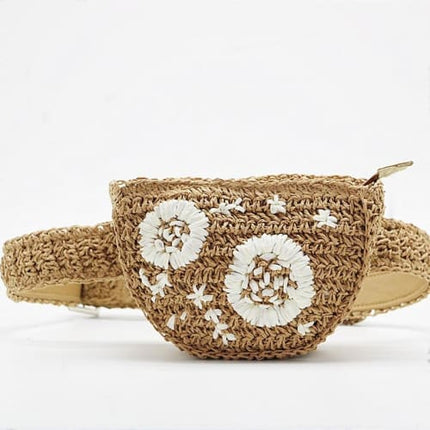 Sac Banane Paille Foncé Sac En Paille