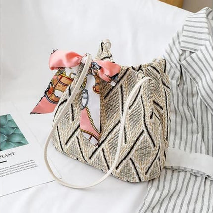 Petit Sac Bandouliere En Paille Paille