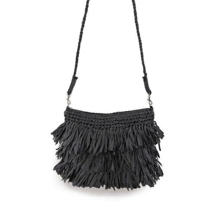Sac Boheme Paille À Pampilles Sac En Paille