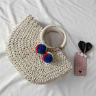 Sac Demi Lune Osier Tendance Beige Sac En Osier