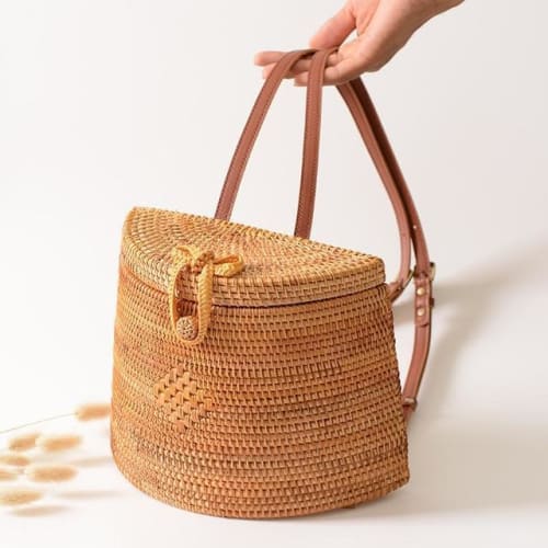 Sac A Dos En Rotin Artisanal Sac Osier