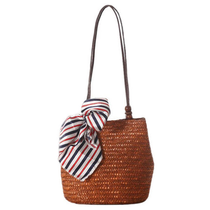 Sac En Paille Chic Brun