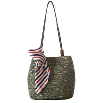 Sac En Paille Chic Vert