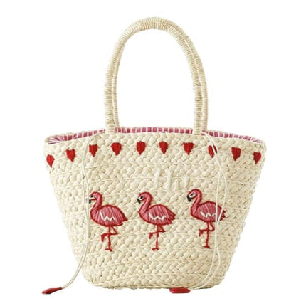 Sac Femme En Paille Flamant Rose Sac Paille