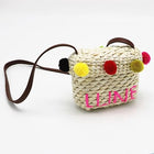 Sac Fille En Paille Jaune