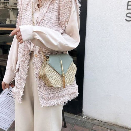 Sac A Main Bandouliere Paille Sac En Paille