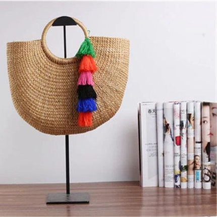 Sac A Main Femme Rotin Frange / Grand Sac En Rotin