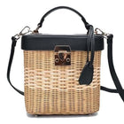 Sac A Main Osier Noir Sac En Osier