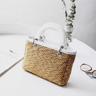 Petit Sac À Main En Osier Blanc Sac Osier