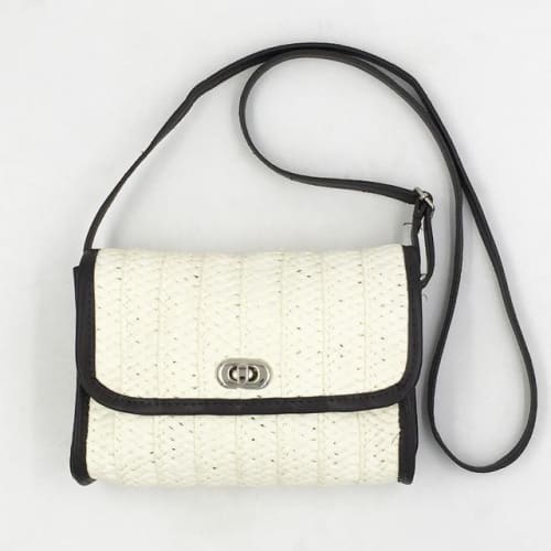 Sac À Main Osier Femme Blanc Sac En