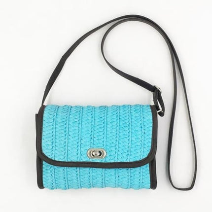Sac À Main Osier Femme Bleu Sac En