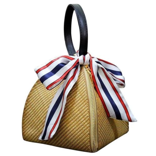 Sac À Main En Osier Ruban Sac Osier