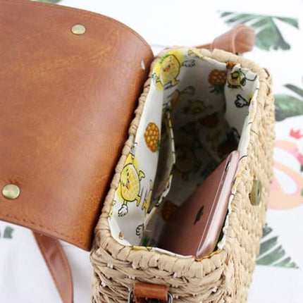 Sac A Main En Osier Vintage