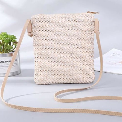 Petit Sac A Main En Paille Beige Sac Paille