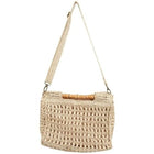 Sac A Main Été Paille Blanc En Paille