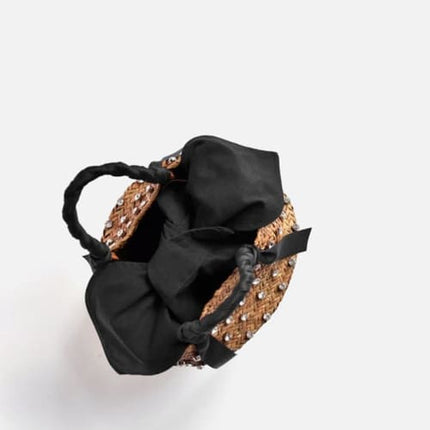 Sac A Main En Paille Diamant Sac Paille