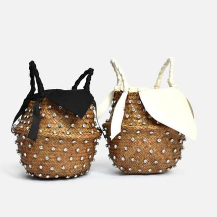 Sac A Main En Paille Diamant Sac Paille