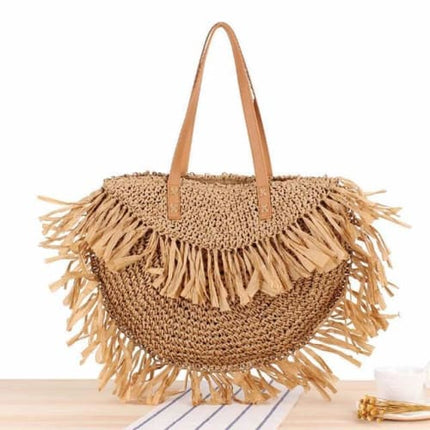 Sac À Main En Paille Marron Sac Paille