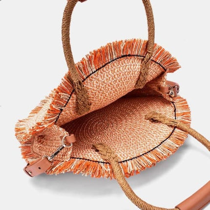 Sac A Main En Paille Rond Fait Sac