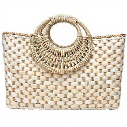 Sac À Main Panier Paille En Paille