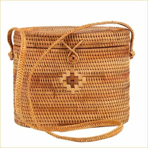 Sac A Main Plage En Rotin Et Osier Tissé Sac Rotin
