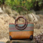 Sac À Main Rotin Japonais Brun Sac En Rotin