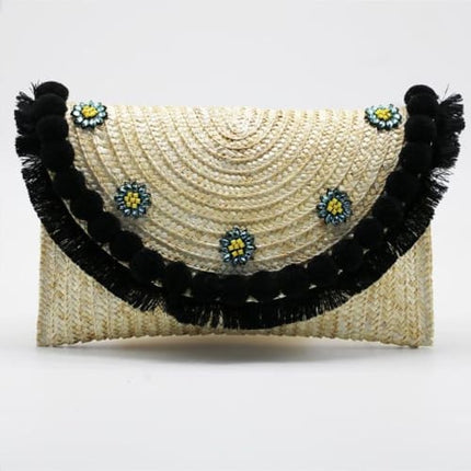Sac En Osier Ananas Beige Sac Osier