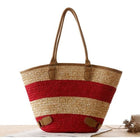 Sac En Osier Avec Anse Rouge Sac Osier