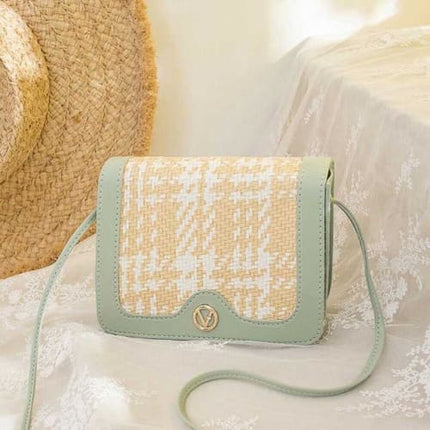 Sac En Osier Artisanal Vert Sac Osier