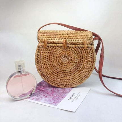 Sac En Osier À Boucles Sac
