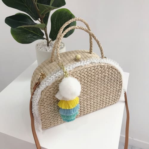 Sac En Osier Brodé Sac En Osier