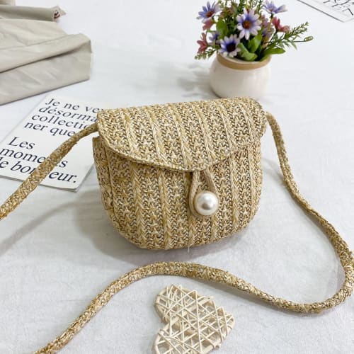 Petit Sac En Osier Camel Sac A Main Osier