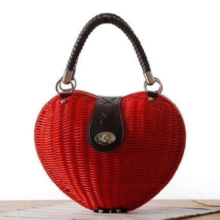 Sac Osier Coeur Sac En