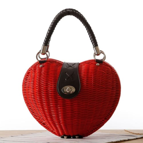 Sac Osier Coeur Sac En