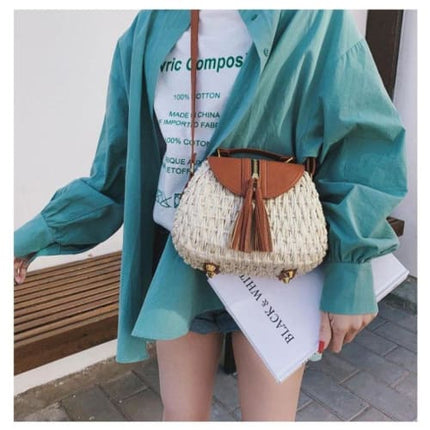 Sac Osier Cuir Sac En Osier