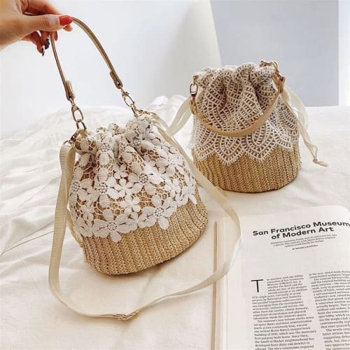 Sac Osier Dentelle Sac En Osier