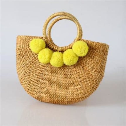 Sac Osier Doré Jaune Sac En Osier