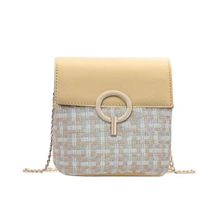 Sac En Osier Avec Fermeture Jaune Sac En Osier