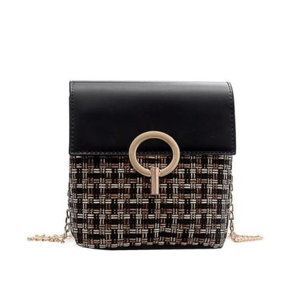 Sac En Osier Avec Fermeture Noir Sac En Osier