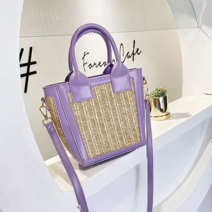 Sac Osier Jaune Violet Sac En Osier