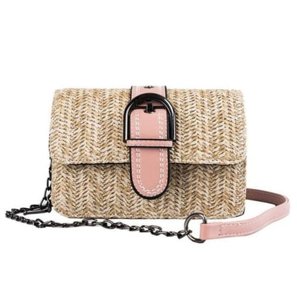 Sac Osier Fait Main Rose Sac En Osier