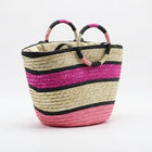 Sac En Osier Fait Main Rose Sac Osier