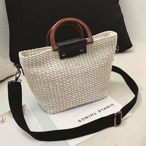 Sac En Osier Moderne Et Chic Beige Sac