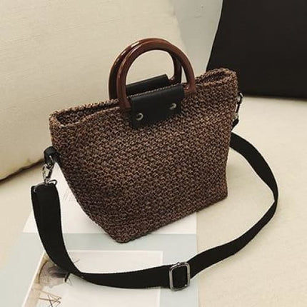 Sac En Osier Moderne Et Chic Coffee Sac