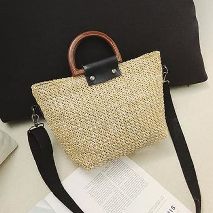 Sac En Osier Moderne Et Chic Kaki Sac