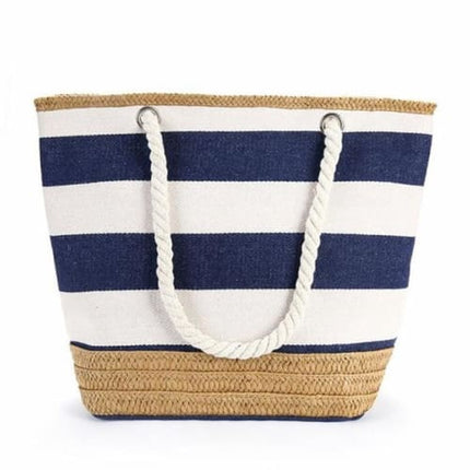 Sac En Osier Avec Tissu Bleu Sac Osier