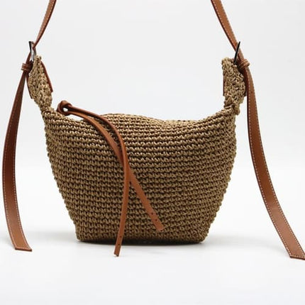 Sac En Paille Bandoulière Malgache Marron Sac En Paille